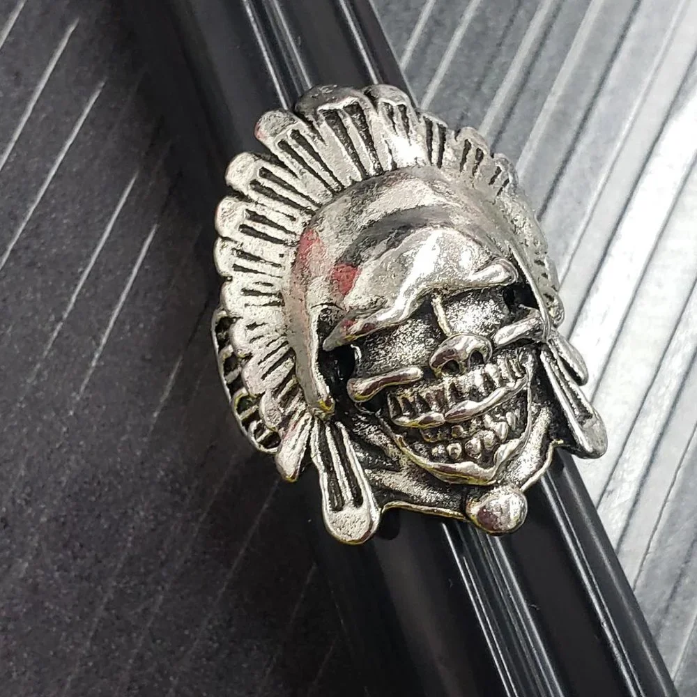 1/$10, 2/$15 -  Men's size 8.5 Silver-tone Skull Ring Fashion Jewelry